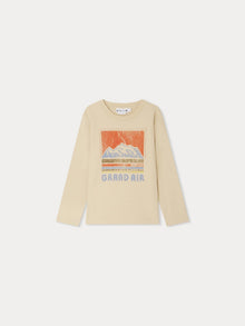 Boy | Tadda Nature Print T Shirt | Light Khaki