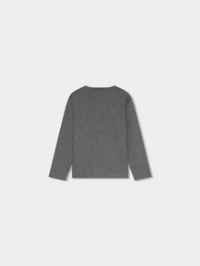 Boy | Tadda T Shirt With Front Print | Medium Heathered Gray