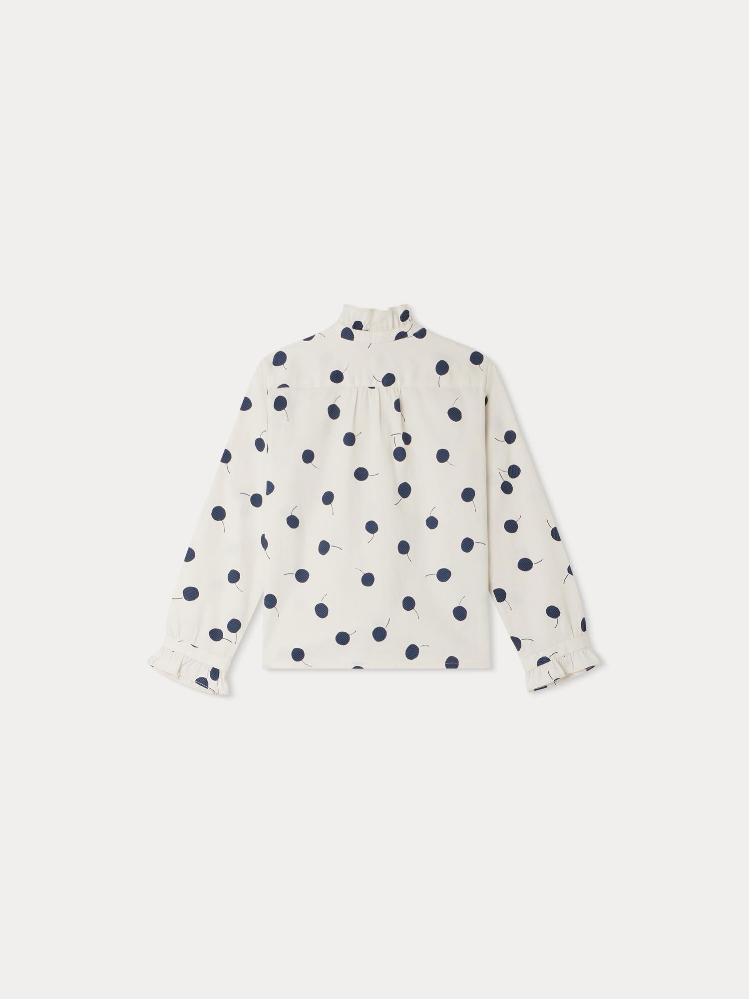 Girl | Bree Cherry Pattern Blouse | Marine Print