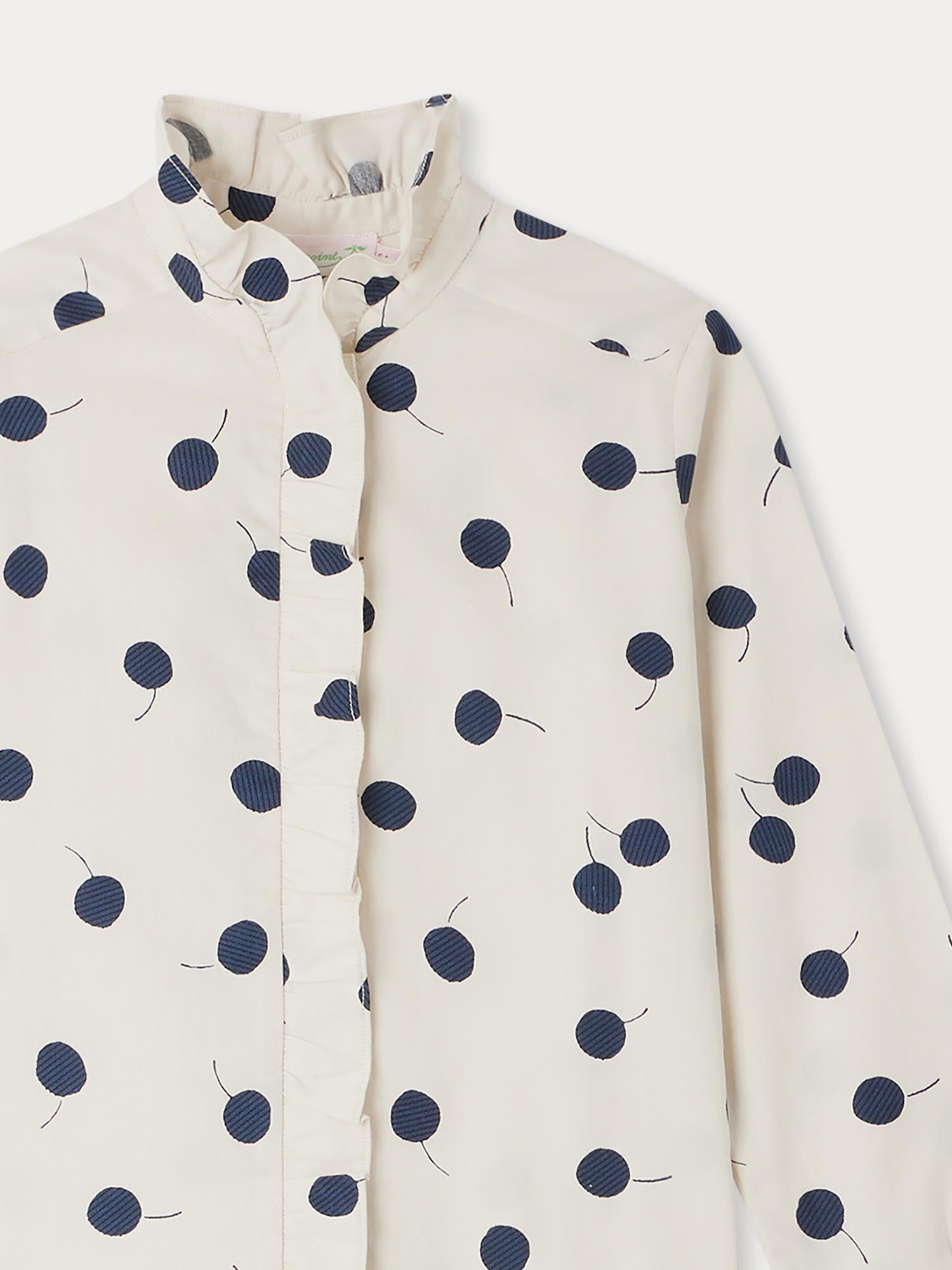 Girl | Bree Cherry Pattern Blouse | Marine Print