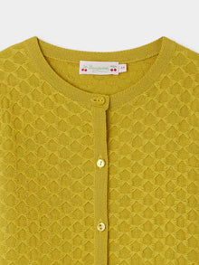 Girl | Garancie Cardigan In Green Wool | Anise