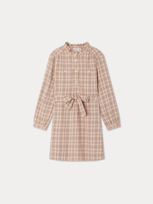 Girl | Tiphany Checkered Dress | Faded Pink