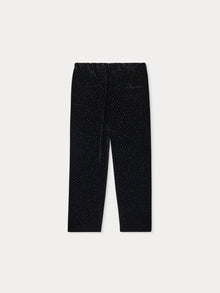 Girl | Georgiana Silk Velvet Pants | Black
