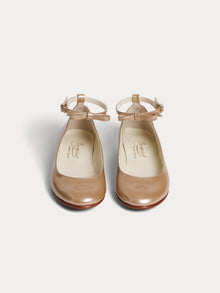 Girl | Gayle Leather Mary Janes | Pebble
