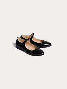 Girl | Belinda Leather Mary Janes | Black