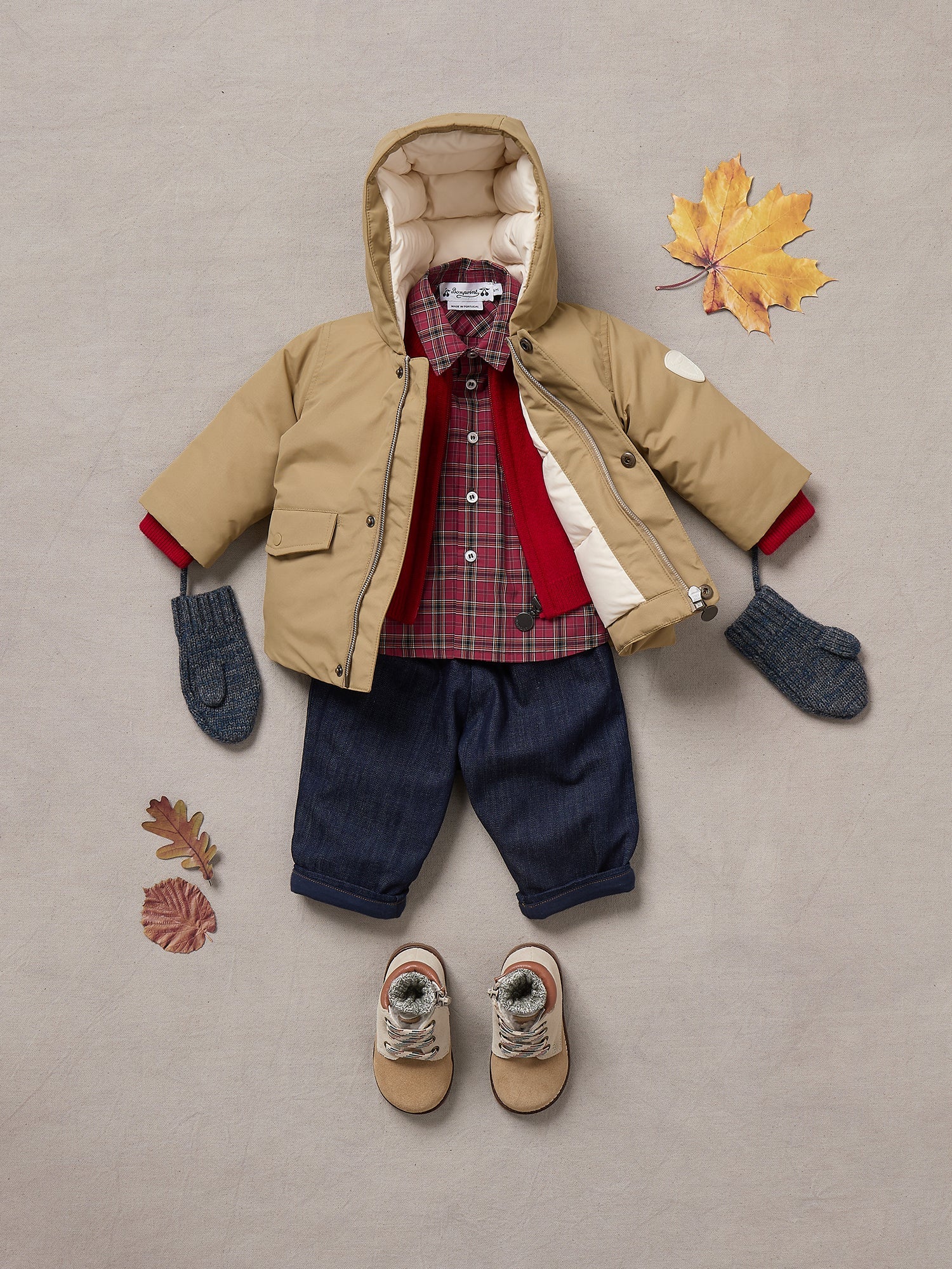 Boy | Thylio Red Wool Cardigan | Red