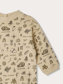 Boy | Dady Printed Sweatshirt | Light Green