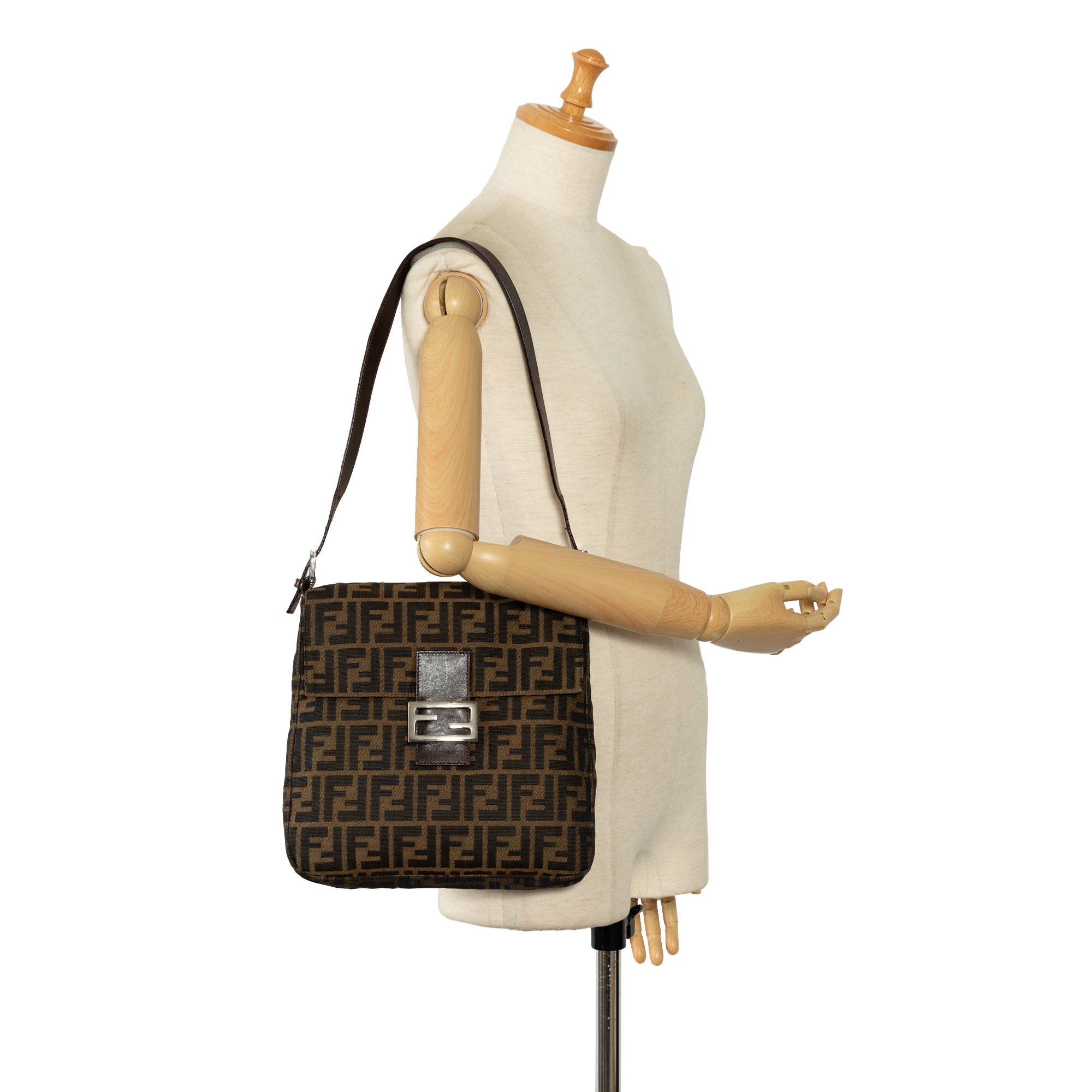 Fendi | Pre-Owned Zucca Canvas Mamma Forever | Brown