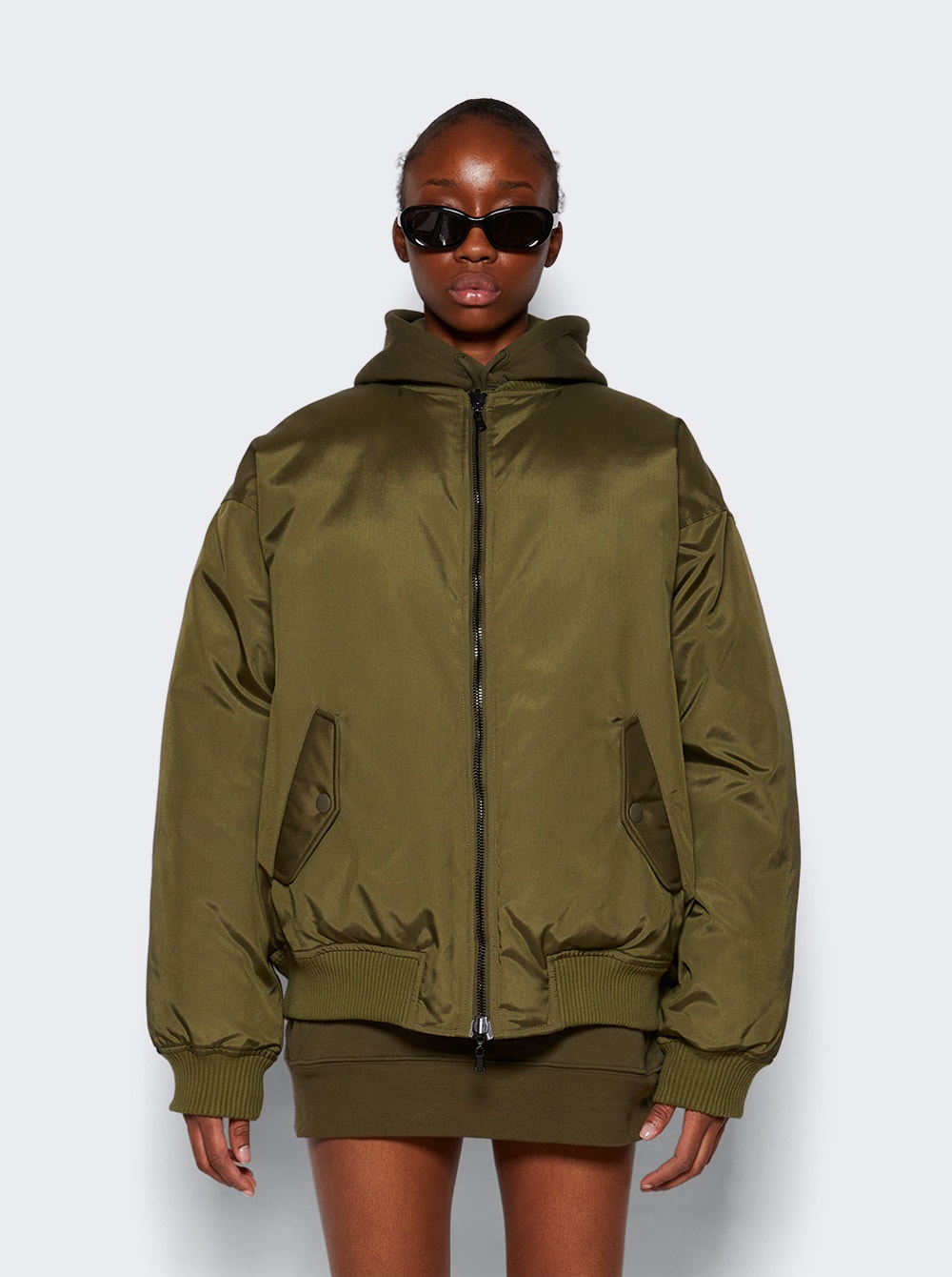 Women | WARDROBE.NYC | Reversible Bomber | Dark Military