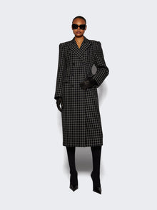 Women | WARDROBE.NYC | Double Breasted Contour Coat Black Plaid