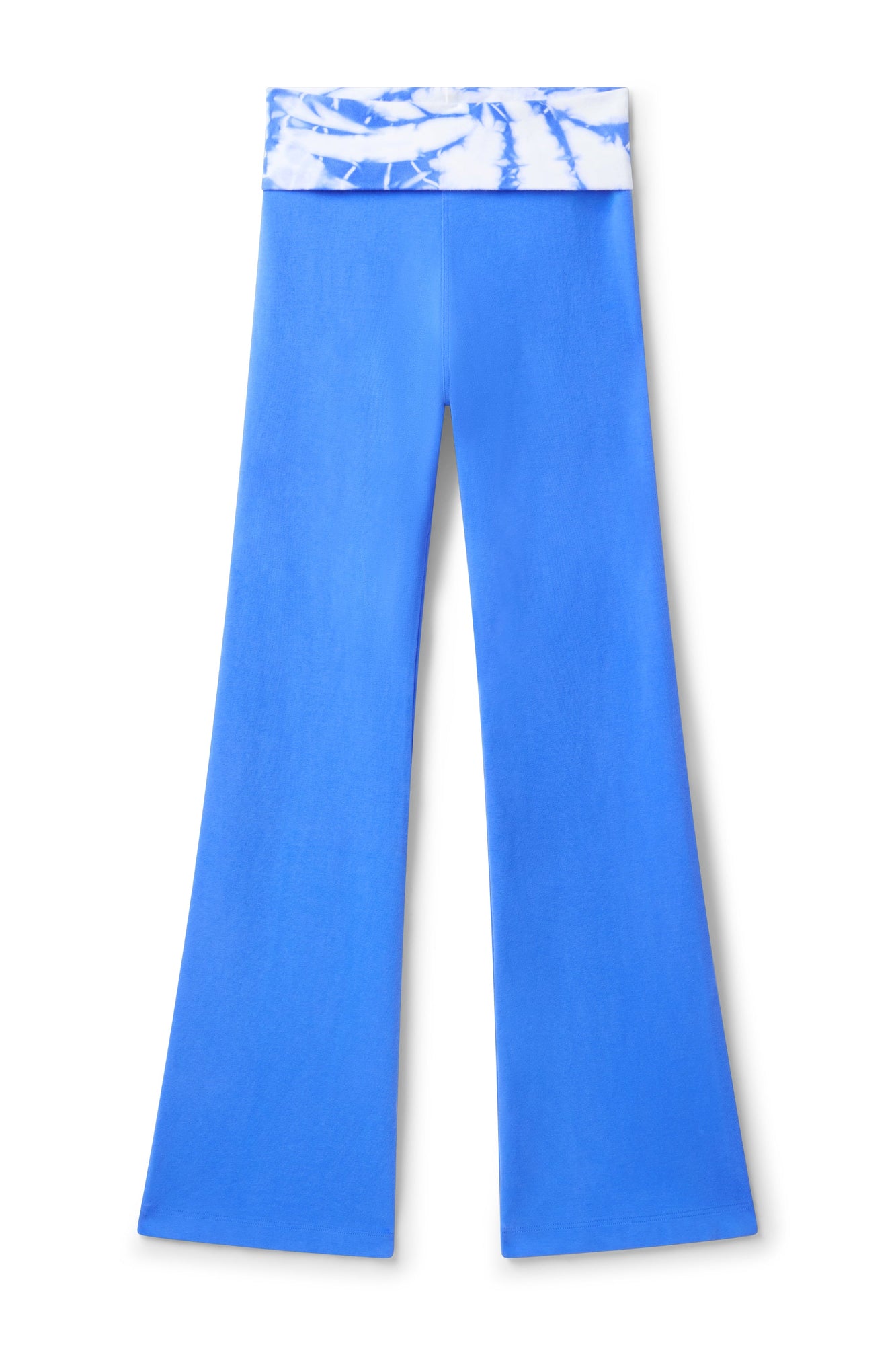Kids | Kids Tie Dye Rolldown Bootleg Flare Pant | Marina/SMARI