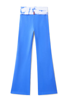 Kids | Kids Tie Dye Rolldown Bootleg Flare Pant | Marina/SMARI