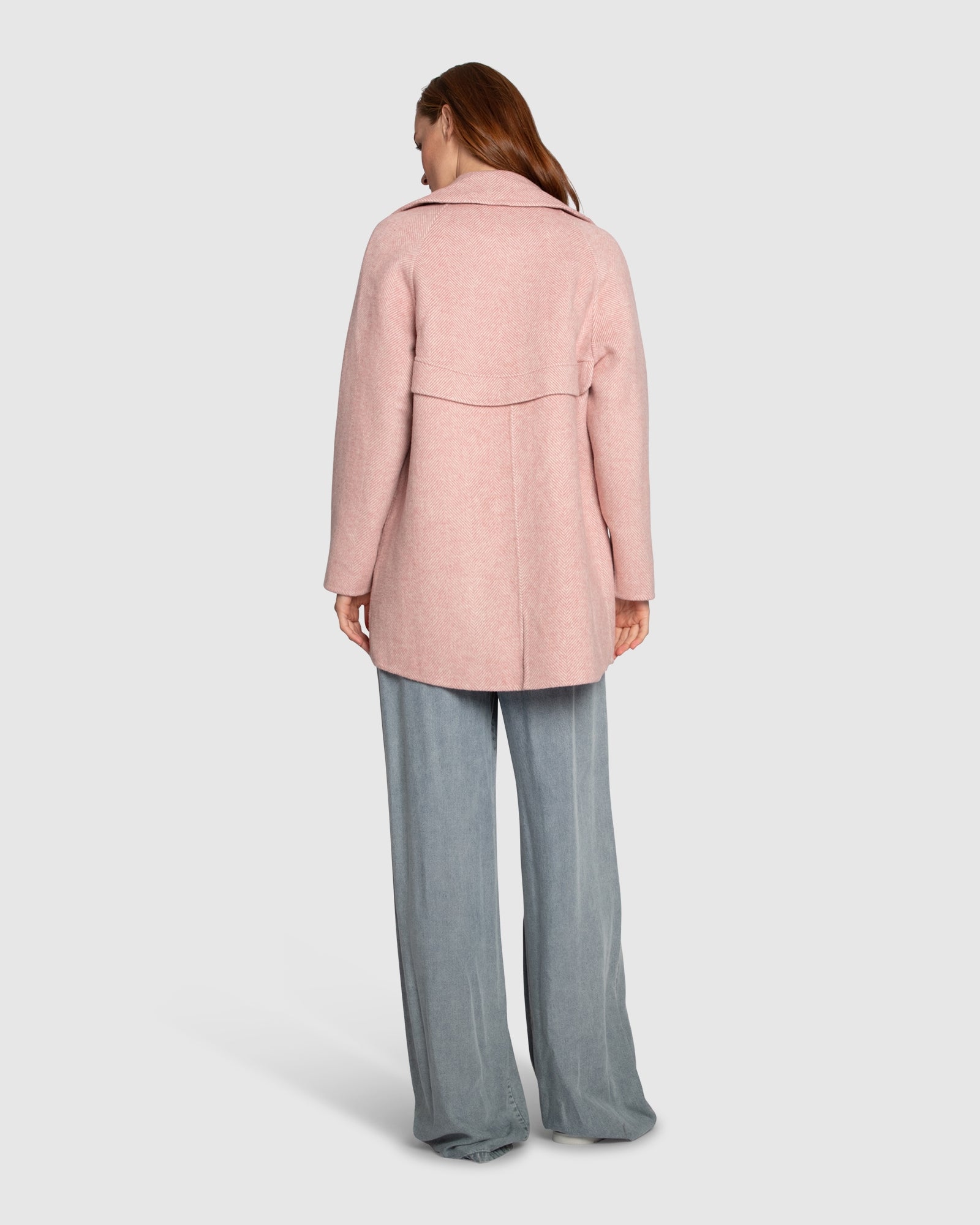 Women | Wanna Be Loved Wool Blend Peacoat | Blush