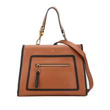 Fendi | Pre-Owned Small Leather Runaway Satchel | Brown/Camel