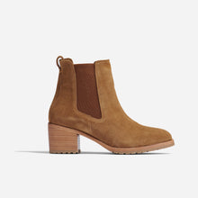 Womens | Ana Go-To Heeled Chelsea Boot | Taupe Suede