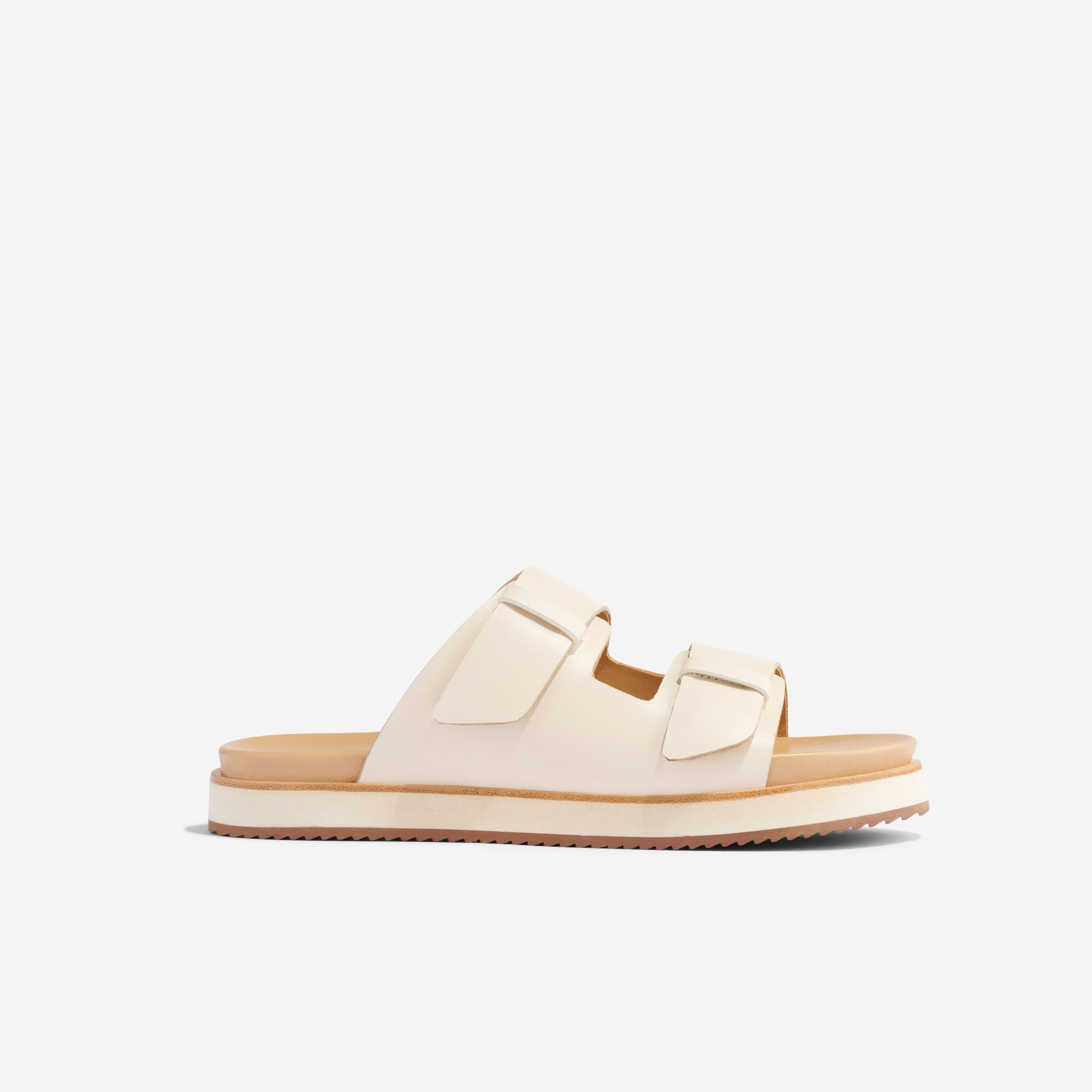 Womens | Ella Flatform Slide | Bone