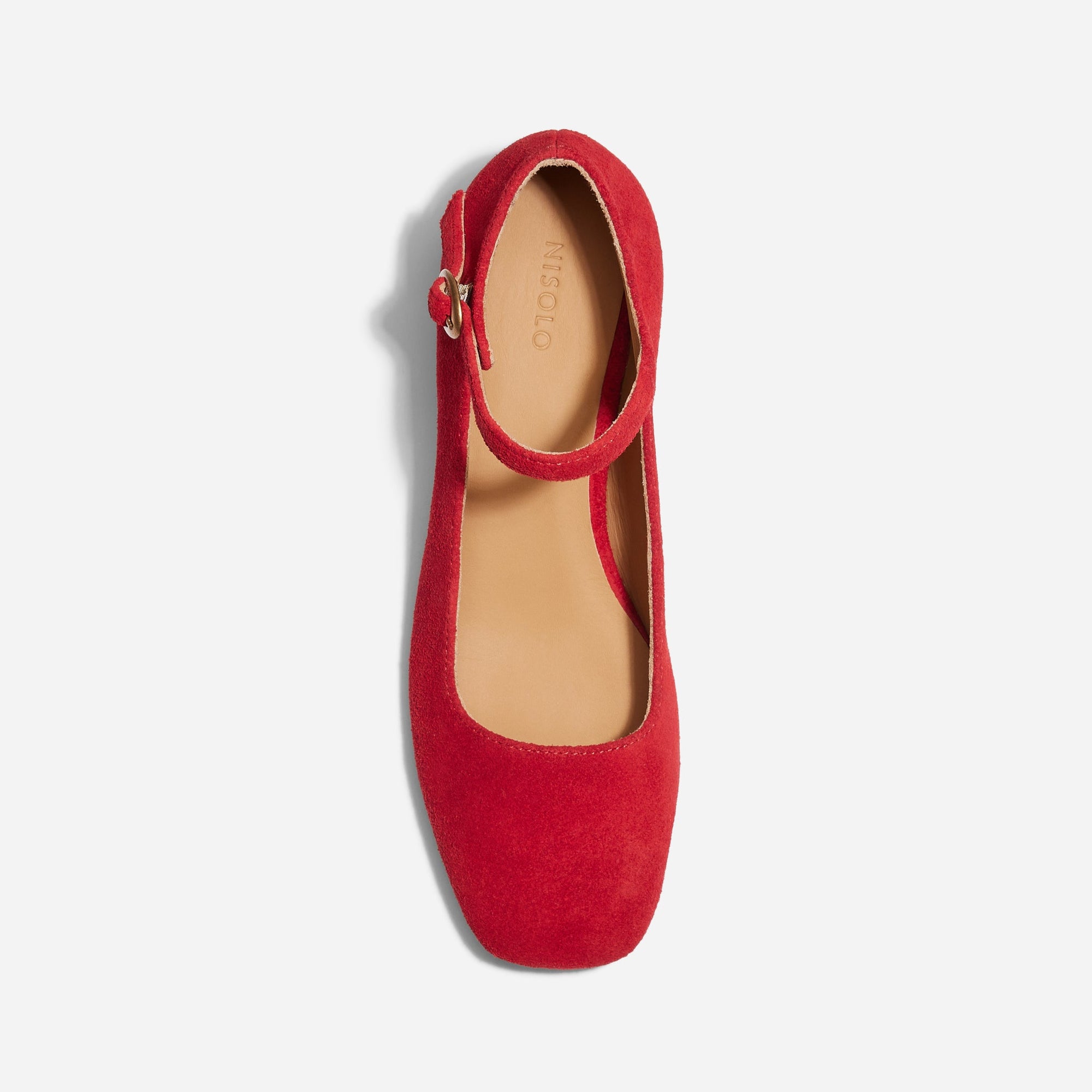 Womens | Luna Heeled Mary Jane | Red