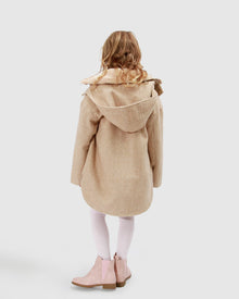 Kids | When I Grow Up Detachable Hooded Coat | Pale Oat