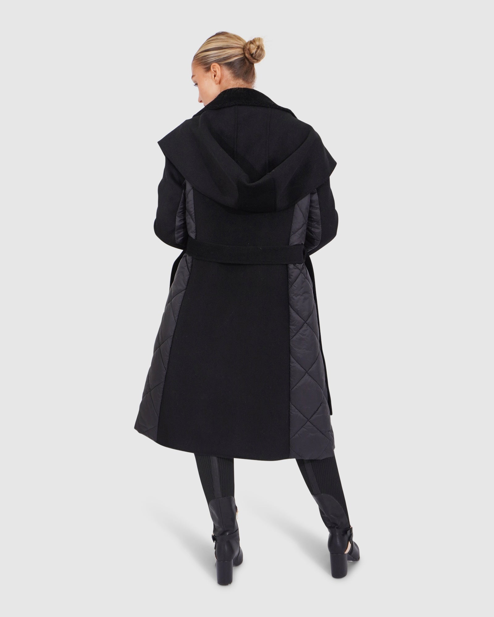 Women | Walk Me Home Wool Blend Convertible Coat | Black