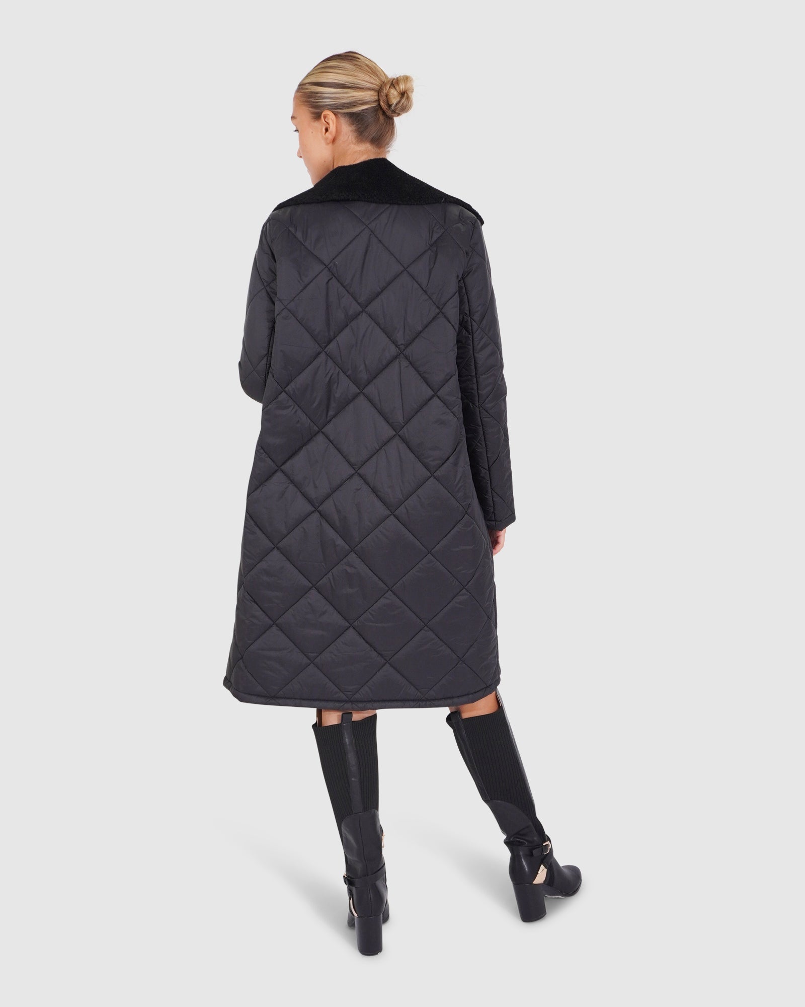 Women | Walk Me Home Wool Blend Convertible Coat | Black