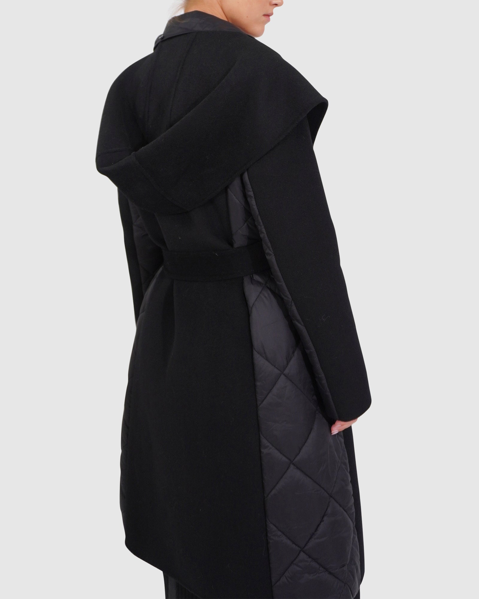 Women | Walk Me Home Wool Blend Convertible Coat | Black