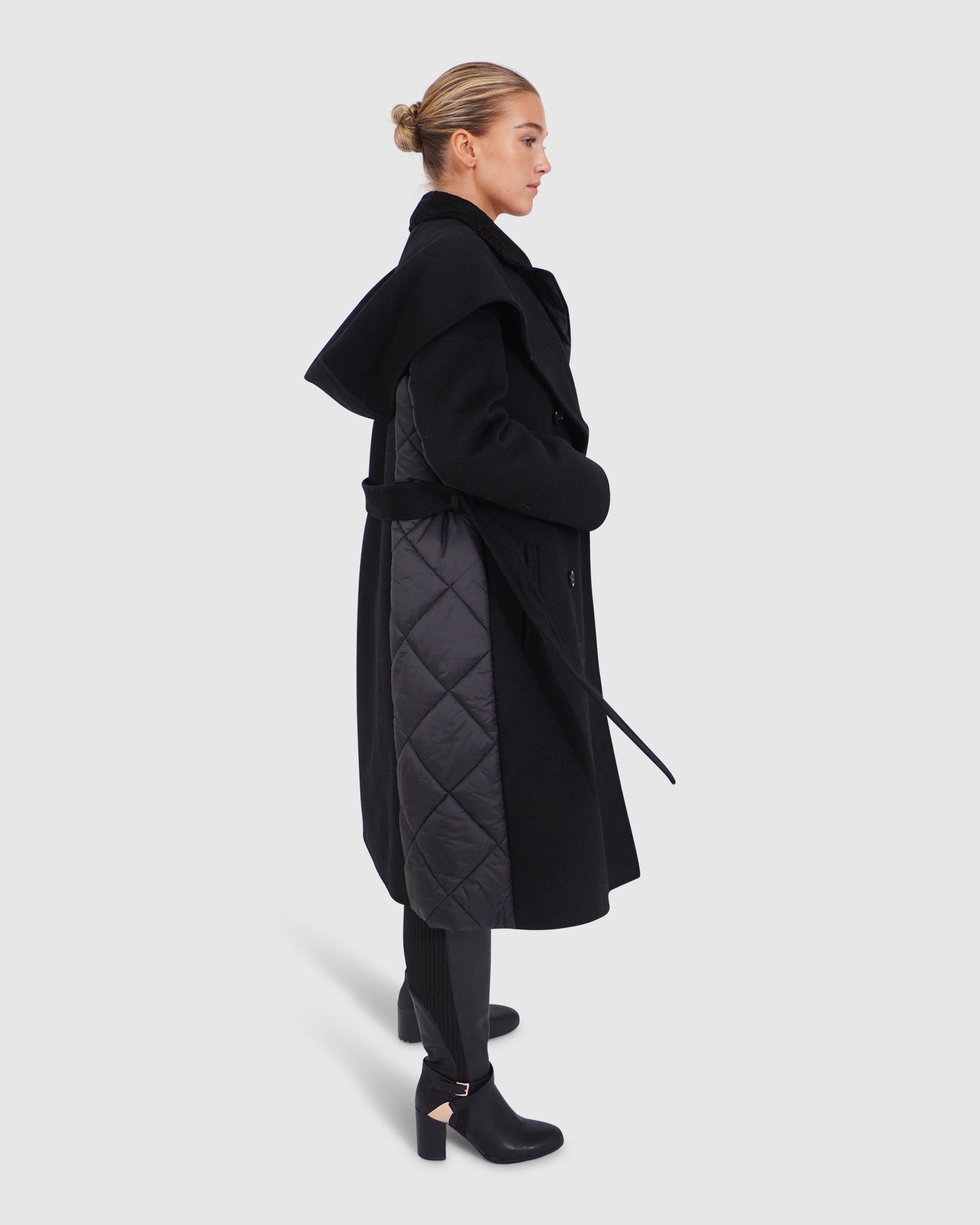 Walk Me Home Convertible Coat | Women | Black