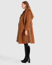 Women | Walk Me Home Wool Blend Convertible Coat | Camel
