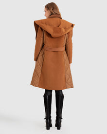 Women | Walk Me Home Wool Blend Convertible Coat | Camel