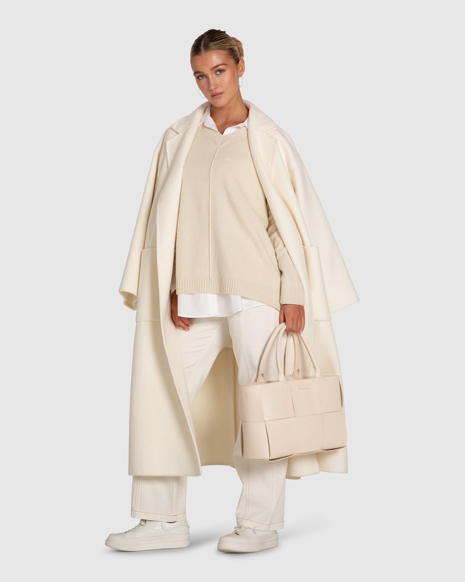 Women | Wonder Of You Cashmere Blend Oversized Jumper | Cream