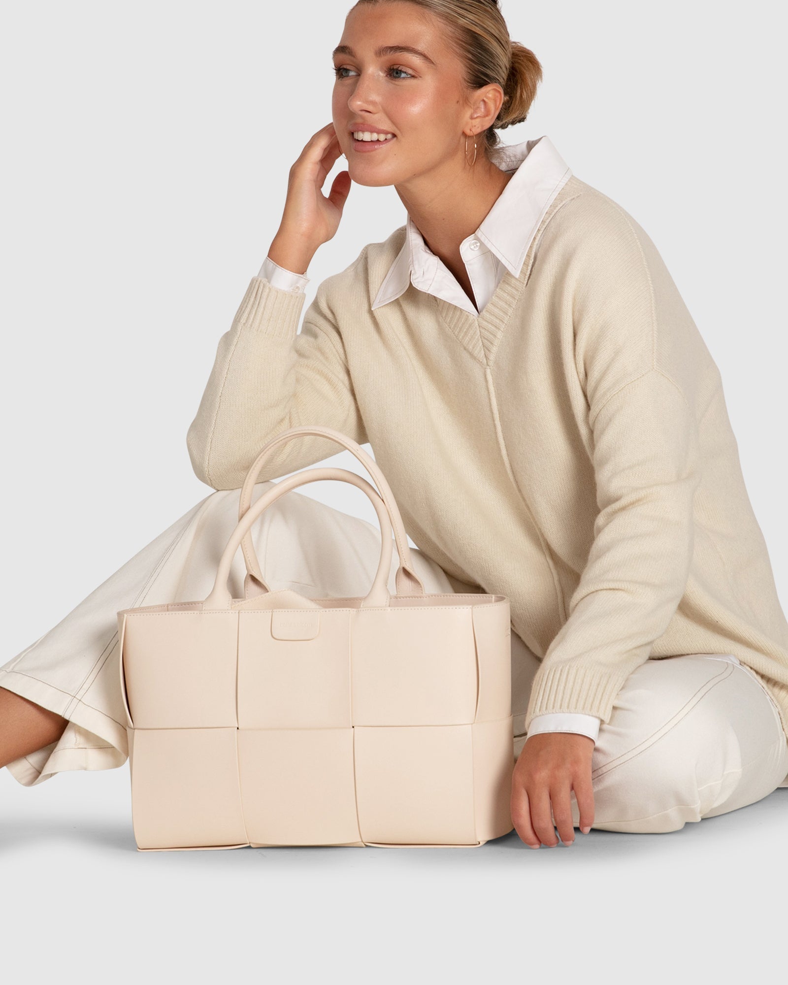 Women | Wonder Of You Cashmere Blend Oversized Jumper | Cream