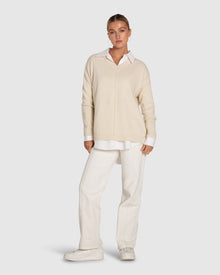 Women | Wonder Of You Cashmere Blend Oversized Jumper | Cream