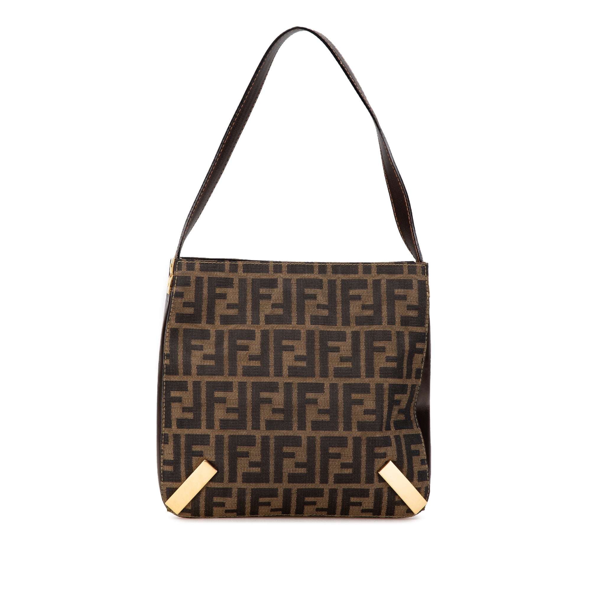 Fendi | Pre-Owned Zucca Canvas Shoulder Bag - I | Brown