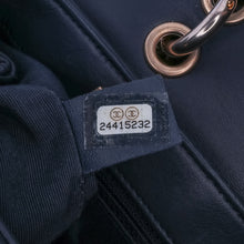 Chanel | Pre-Owned Chevron Sheepskin Stitched Chain Top Handle Flap | Black