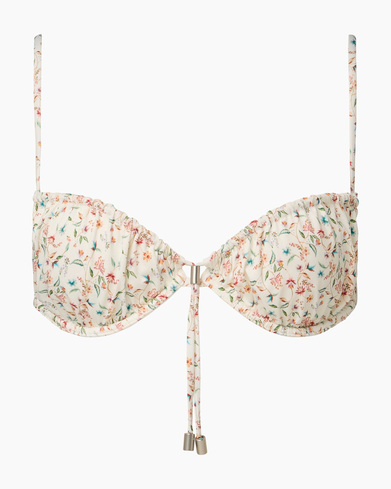 Womens | Rose Bikini Top | White