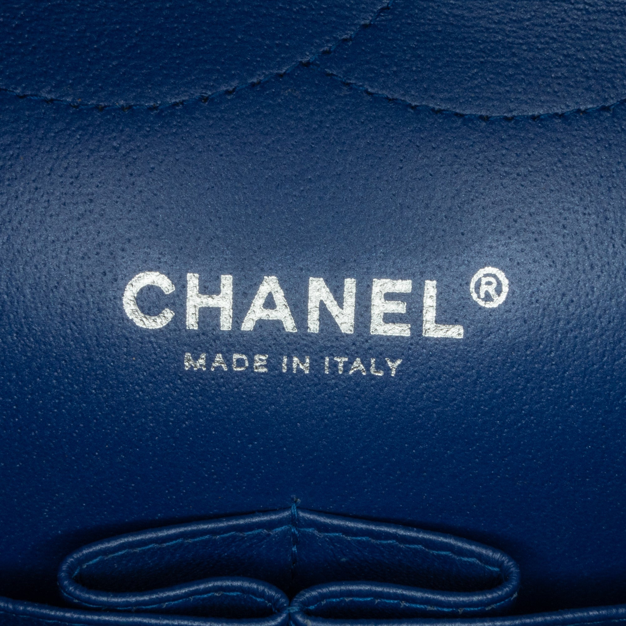 Chanel | Pre-Owned Jumbo Classic Patent Double Flap | Blue