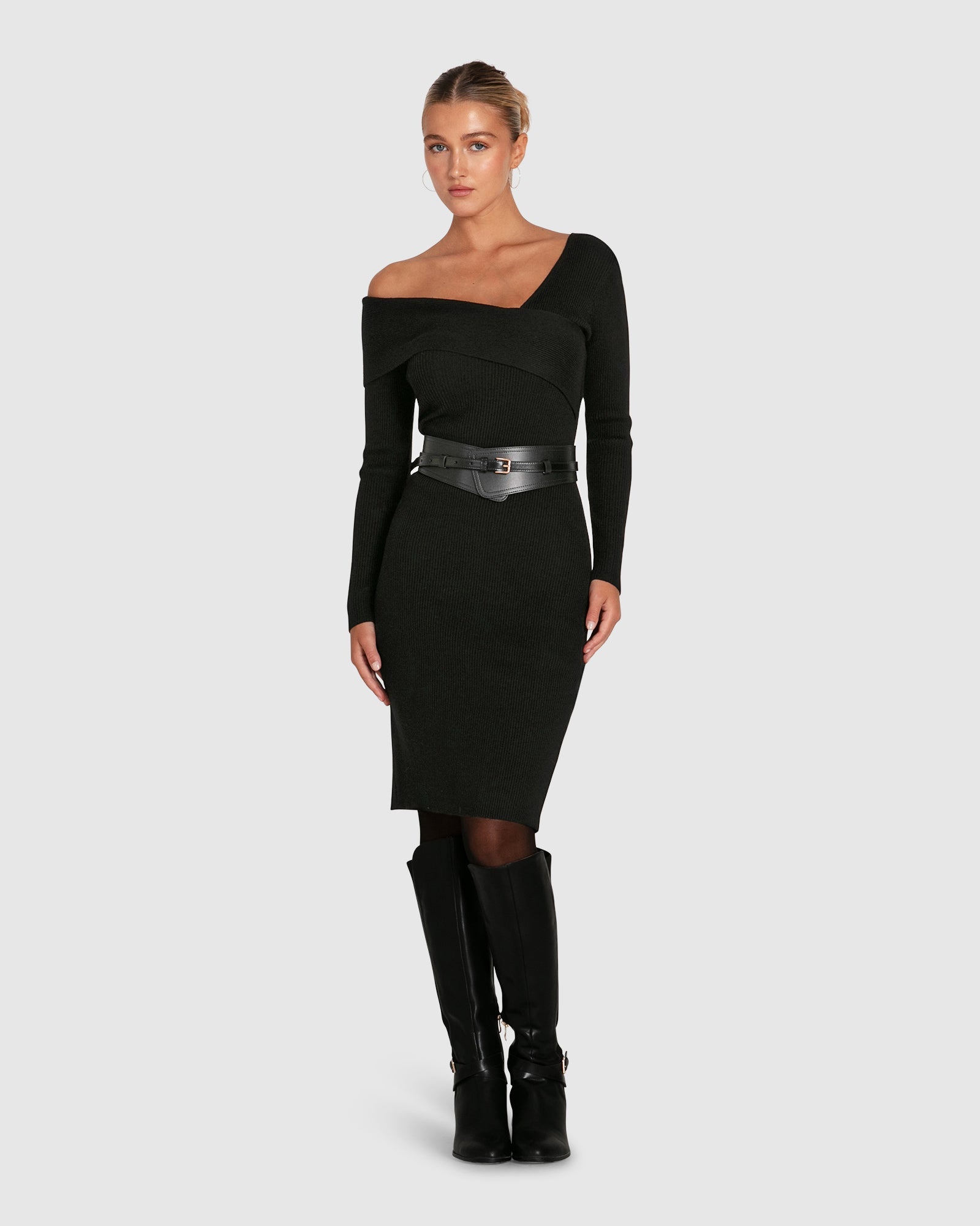 Women | The Way You Move Knit Dress | Black