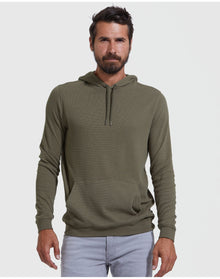 Waffle Hoodie | Military Green