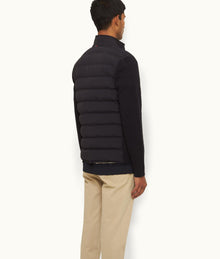 Wallace Merino Down Quilted Jacket | Navy