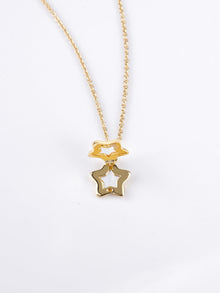 Star Locket Necklace | Mother of Pearl | 14K Gold Plated Brass