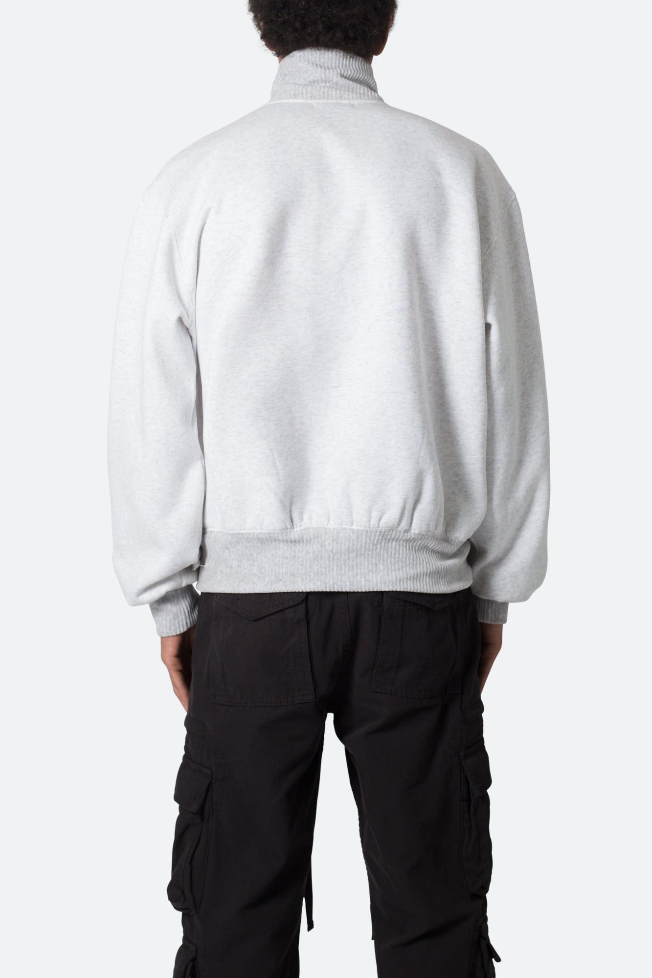 Washed 3 x 4 Fleece Pullover | Heather Grey