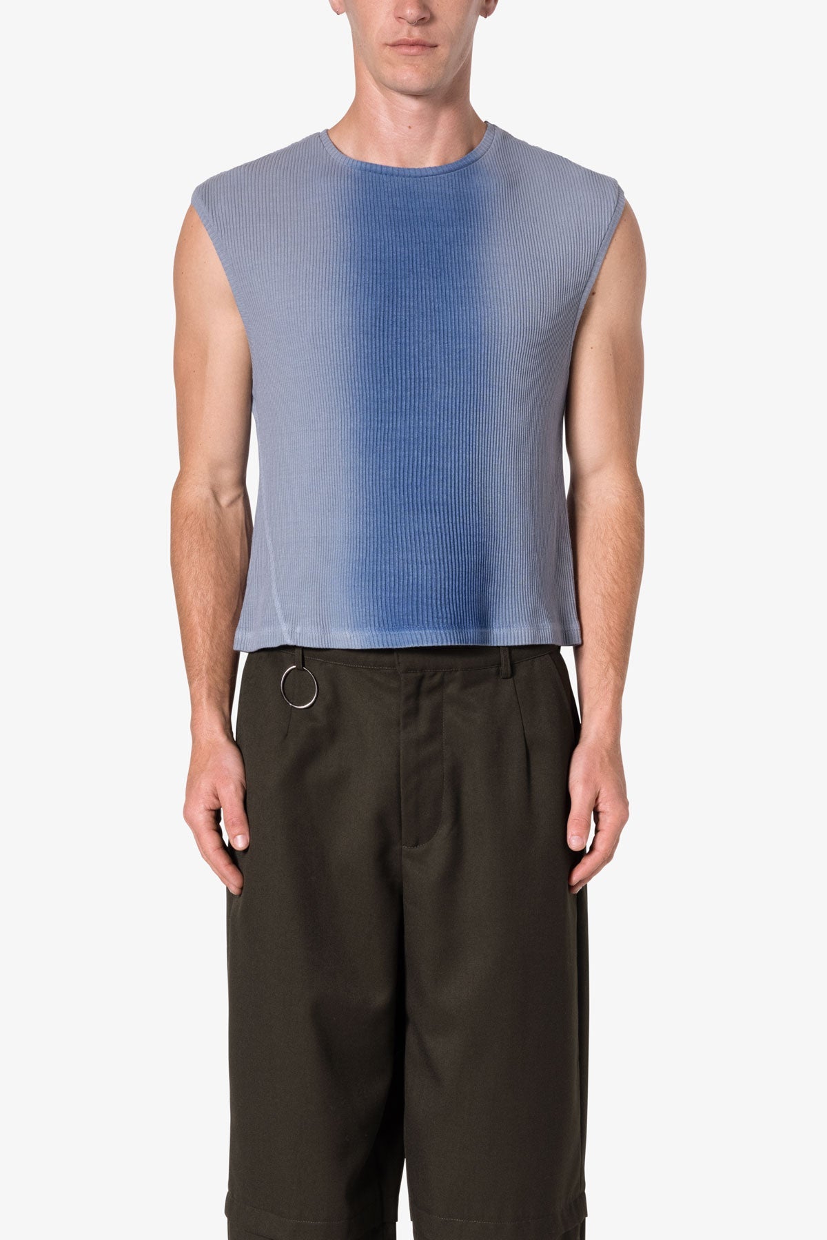 Washed Cropped Tank | Vintage Blue
