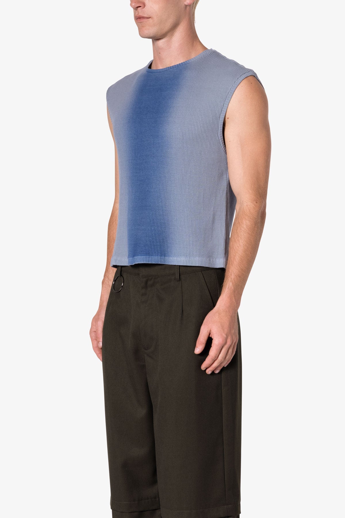 Washed Cropped Tank | Vintage Blue