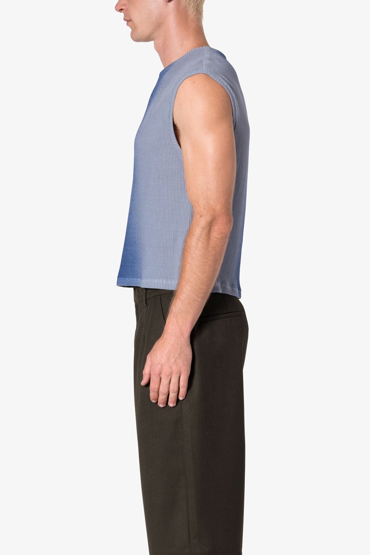 Washed Cropped Tank | Vintage Blue
