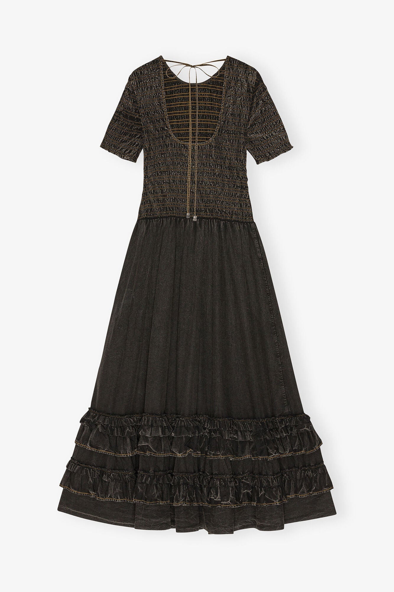 Washed Smock Dress | Black (V1)