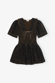 Washed Smock Dress | Black (V2)