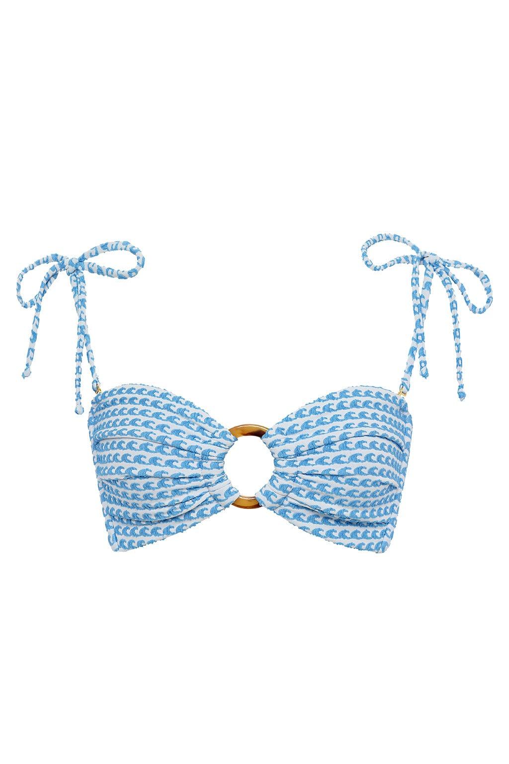 Tori Ties Bandeau Bikini Top | Wave Repeat