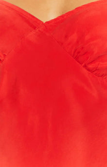 Waves Mini Dress | Red