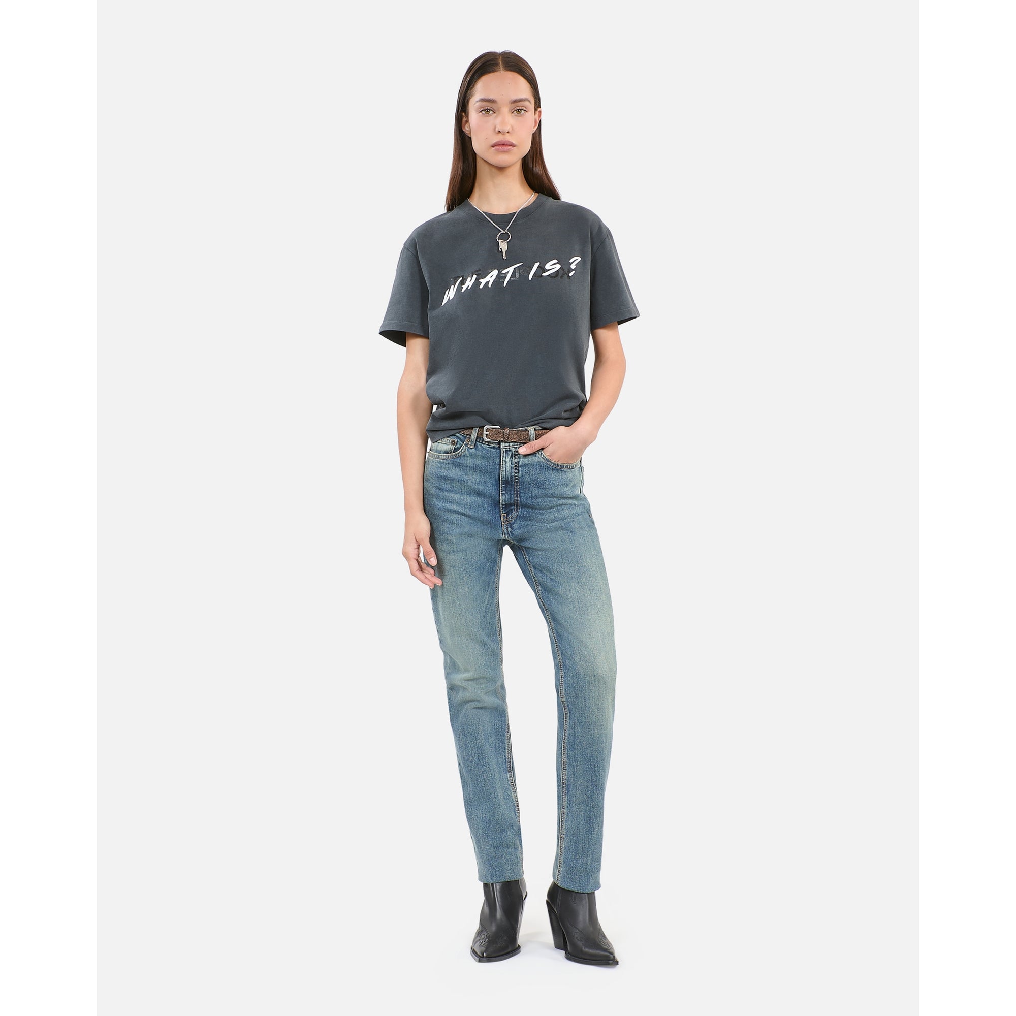 What Is T-Shirt | Women | Black Washed