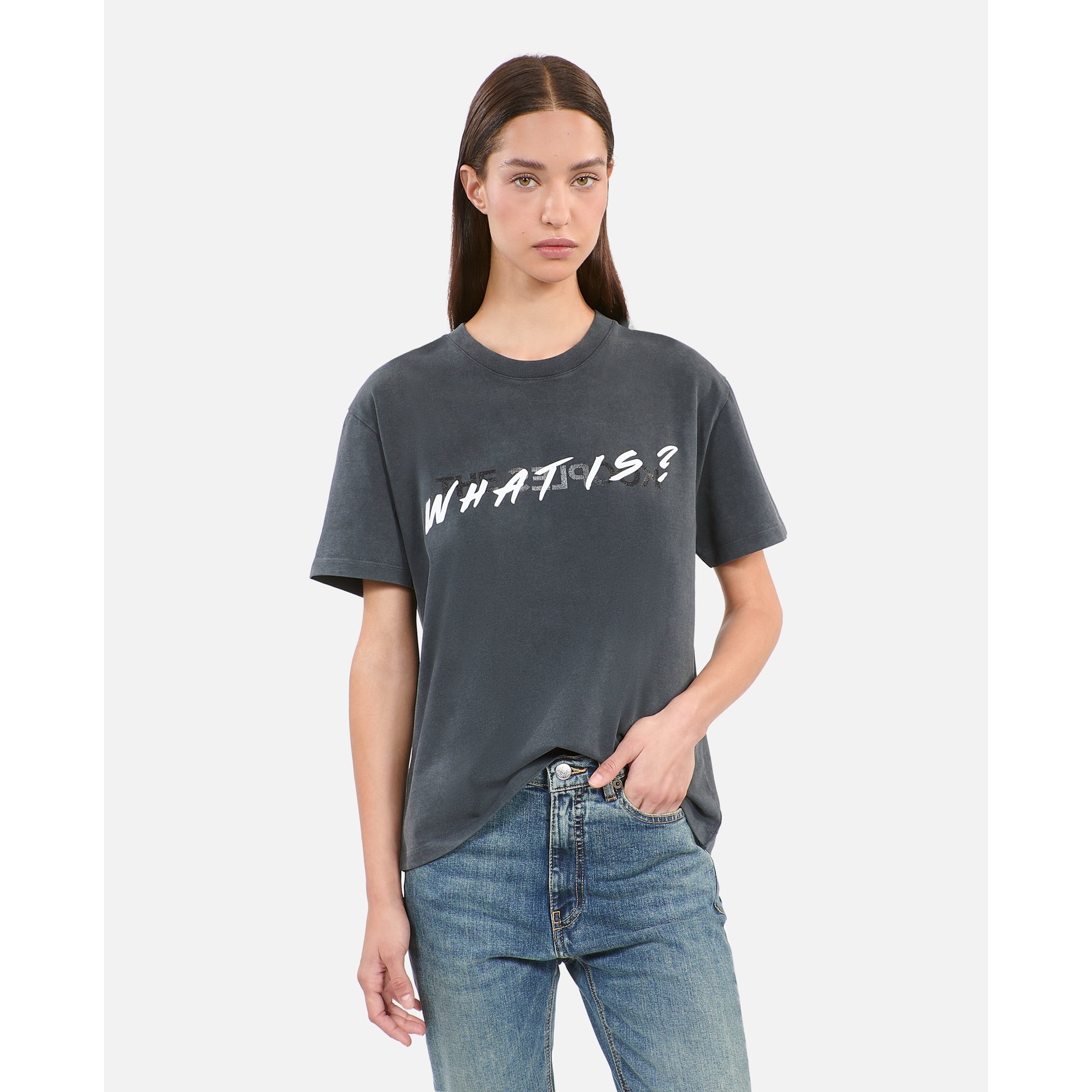 What Is T-Shirt | Women | Black Washed