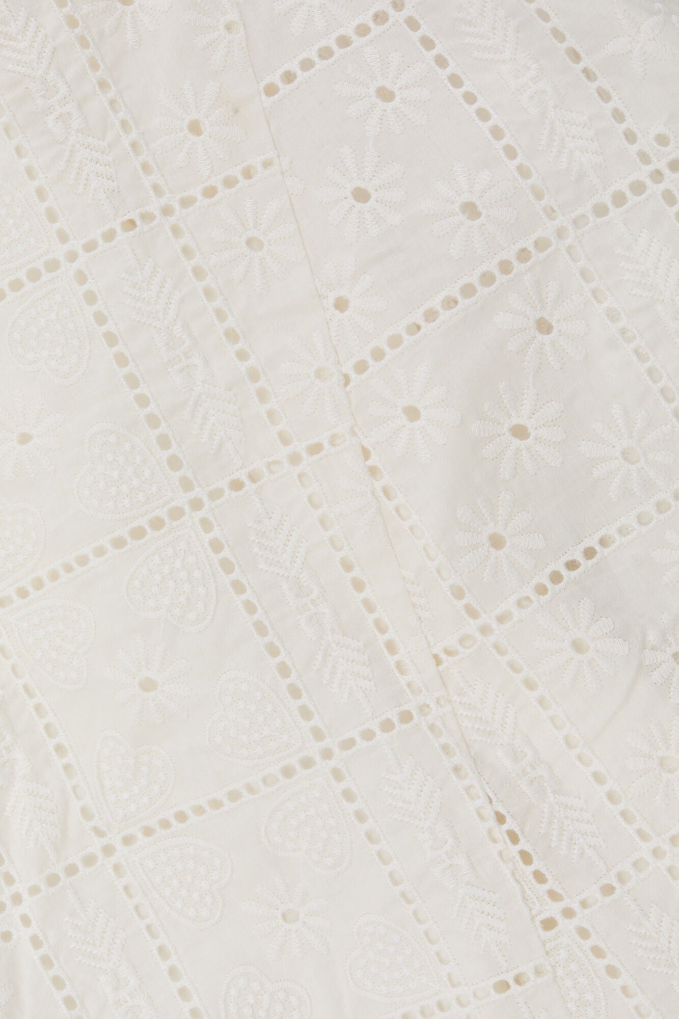 White Broderie Anglaise Layer Dress | Egret